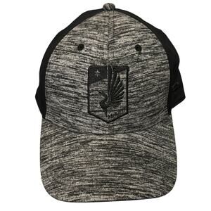 Minnesota United FC Fanatics Gray/Black Stretch Snap Back Soccer Embroidered